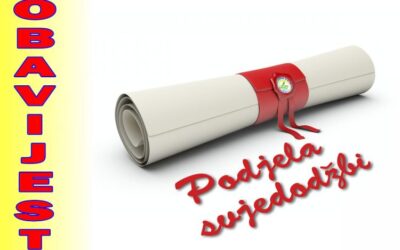 Podjela svjedodžbi!