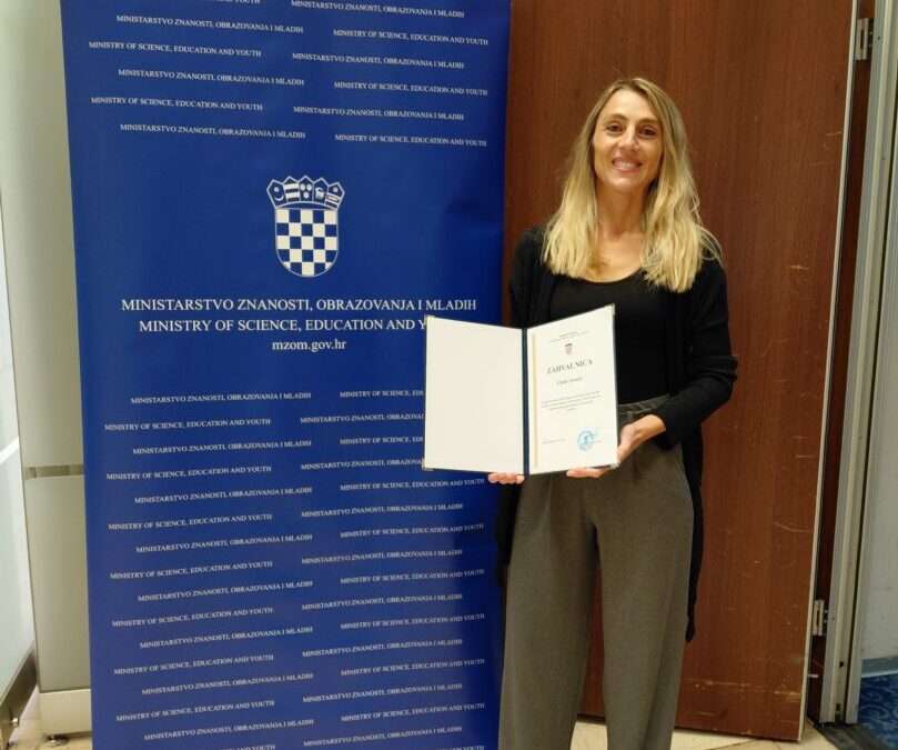 Stručna suradnica Vlatka Antolić među najboljim odgojno-obrazovnim djelatnicima u 2024./2025. godini