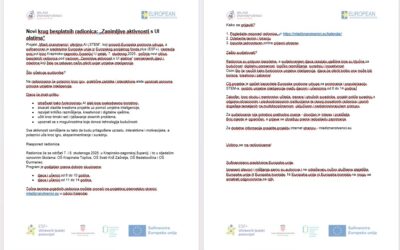 Novi krug besplatnih radionica: „Zanimljive aktivnosti s UI alatima“