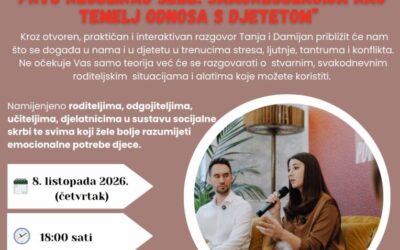 Interaktivni panel „Prvo reguliraj sebe: samoregulacija kao temelj odnosa s djetetom“